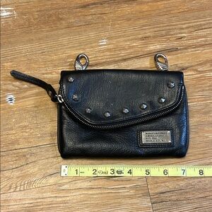 Harley Davidson Black Studded Leather Bag
